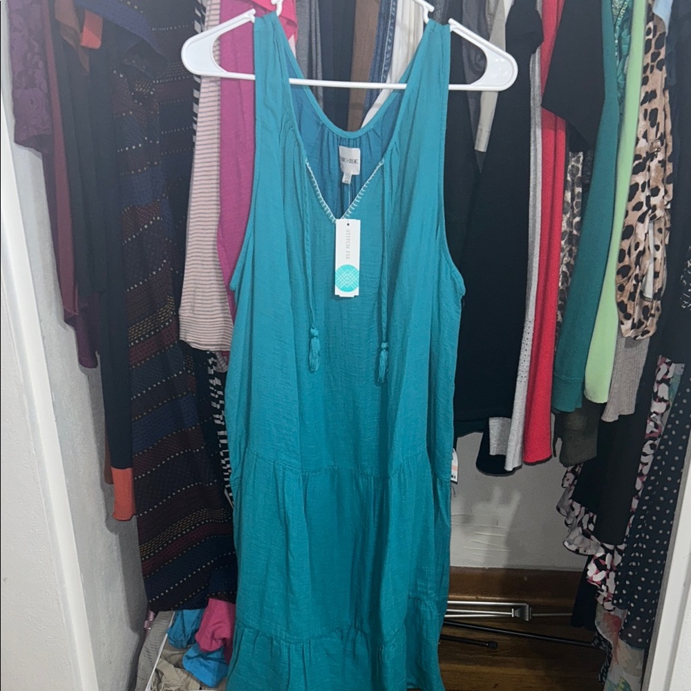 NIC+ZOE Vibrant Blue Mini Dress